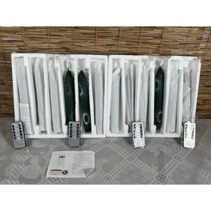 Christmas Flameless Taper Candles With Remote And Timer, 12 Pack (0.78x9.45 Inch